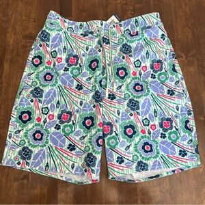 Johnnie-O Large West Coast Driftwood Half-Elastic Board Shorts Swim Trunks New